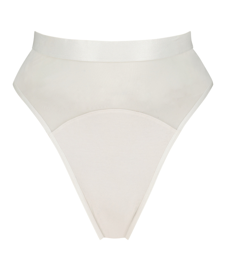 Vibrerande h&ouml;gt skuren brazilian-trosa, Vit