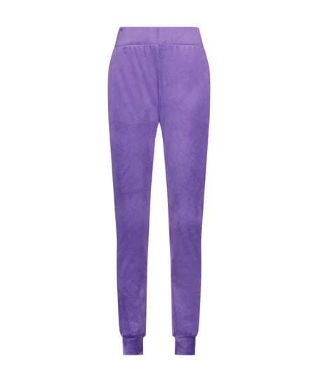 Joggingbyxor Velour, Lila