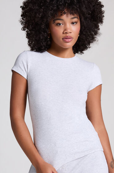 Hunkemöller Pointelle-topp Grå