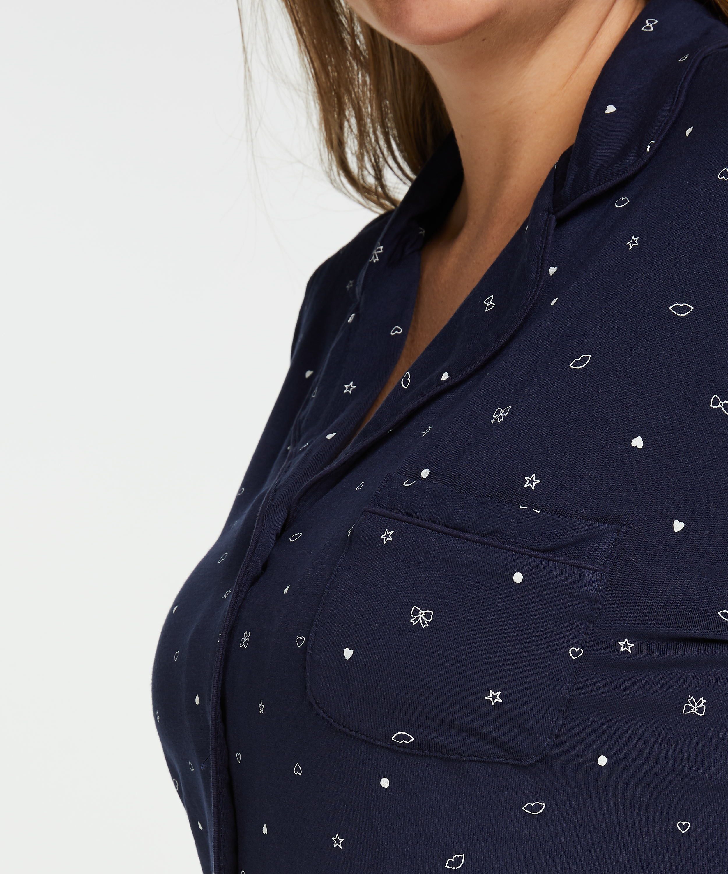 Hellångt pyjamasset, Blå, main