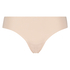 Osynlig stringtrosa i bomull, Beige