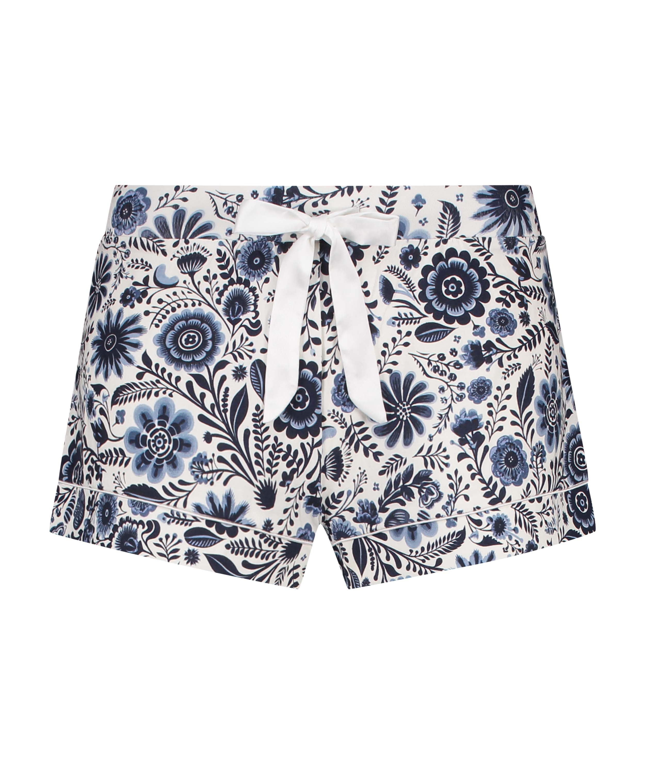 Pyjamasshorts Jersey, Vit