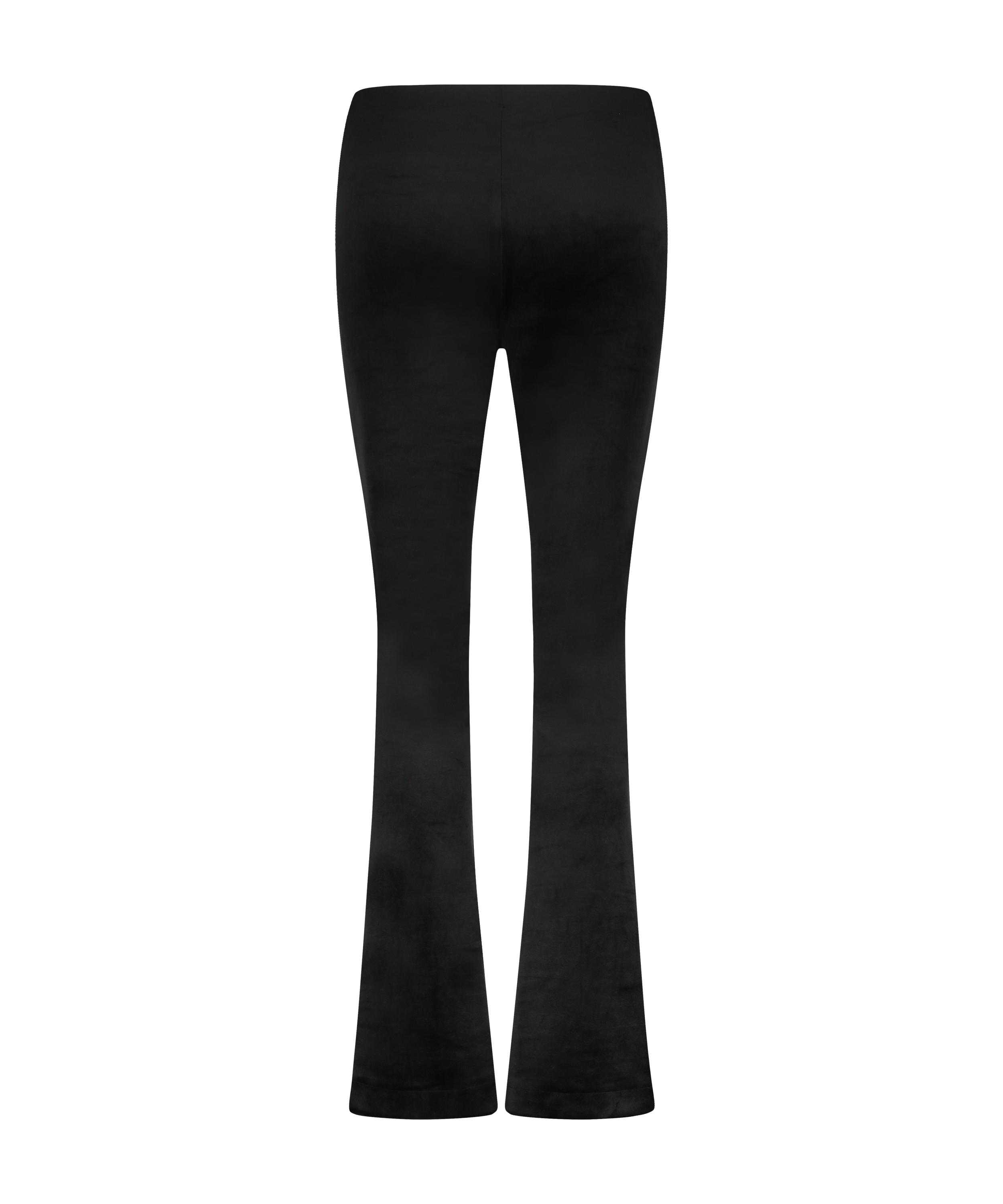 Leggings Flared Velour, Svart, main