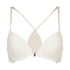 Mailey, formpressad bygel-bh med push-up, Vit