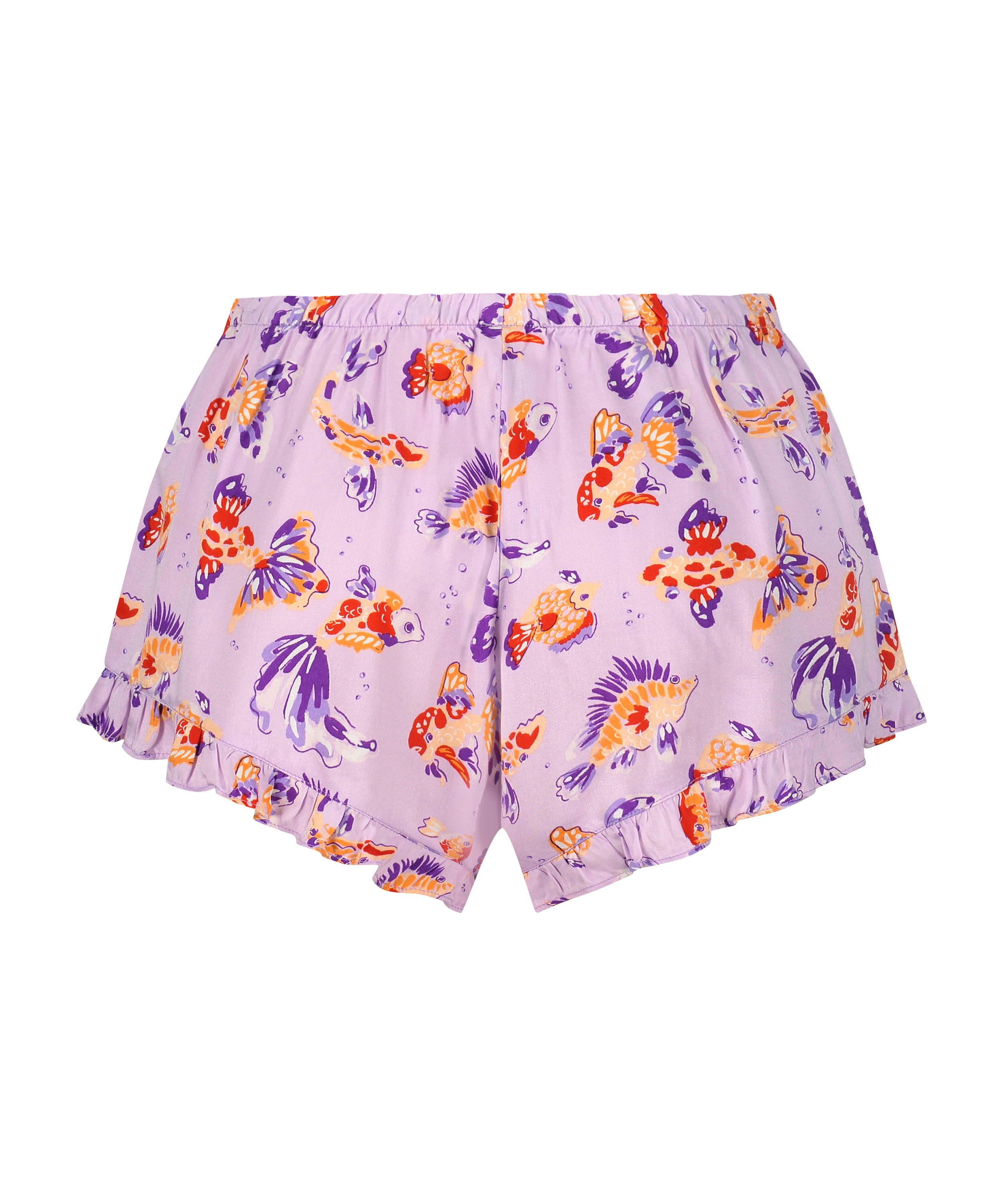 Satin pyjamasshorts, Lila, main