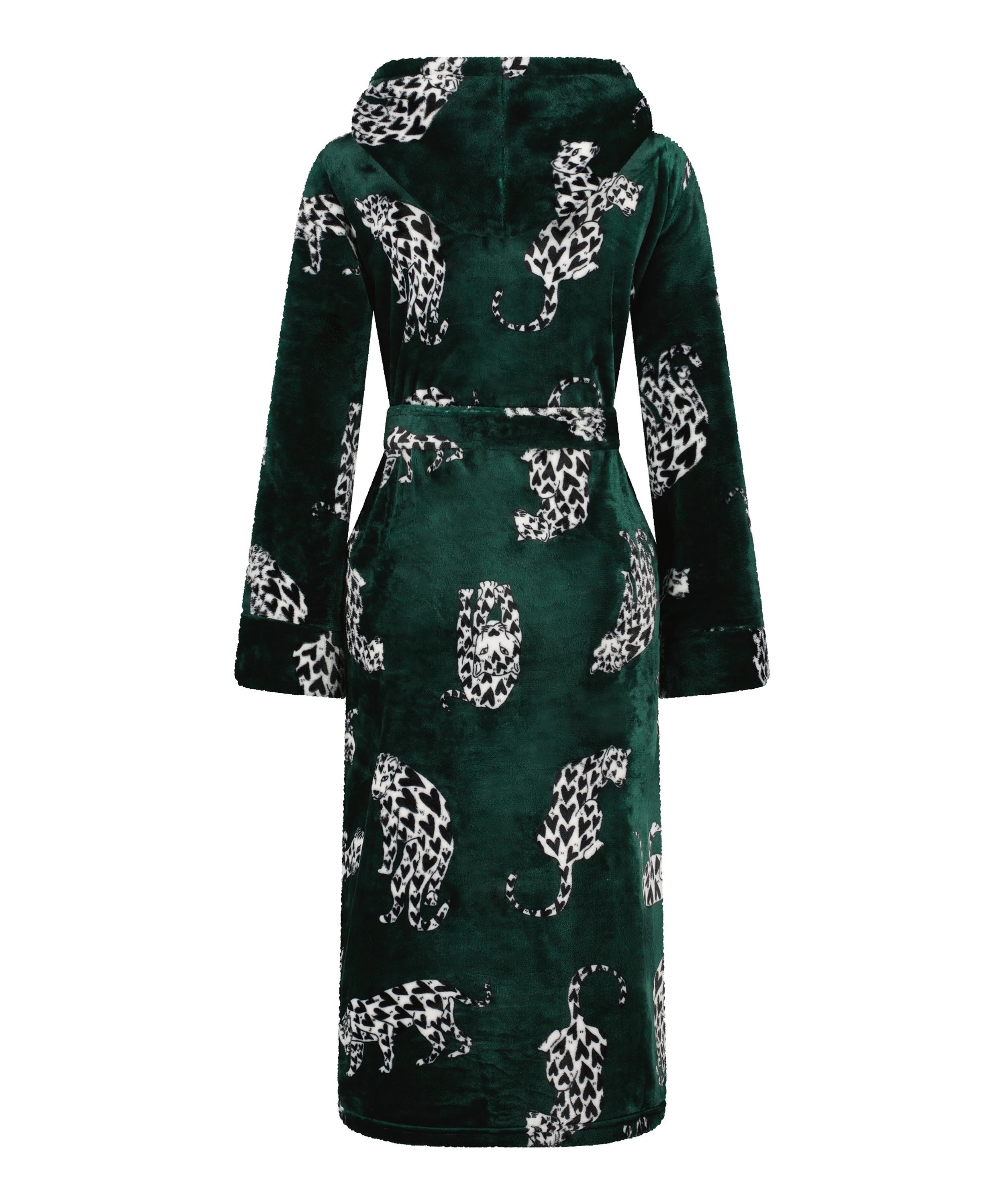 Badrock i fleece, Grön, main