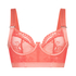 Ovadderad longline bygel-bh Hana, Rosa