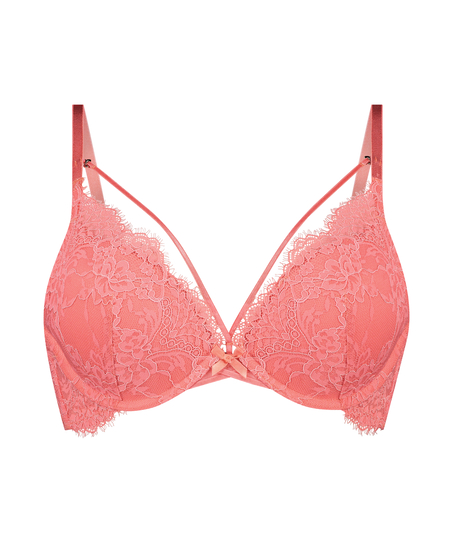 Arabella formpressad bygel-bh med push-up, Rosa