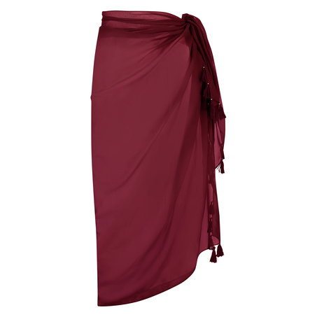 Strandklänning Chiffon, röd