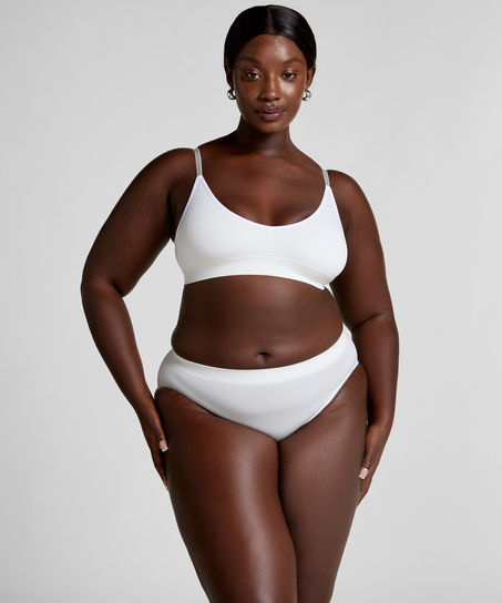 Dide triangel-bralette, Vit