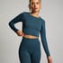 HKMX Sport cropped top Seamless, Grön