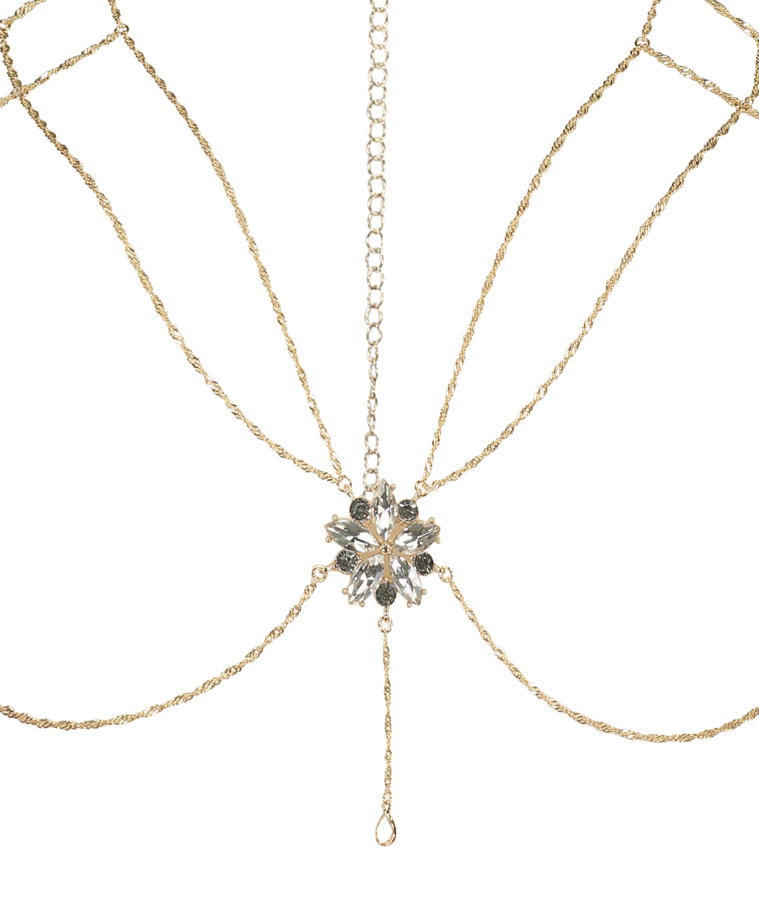 Bralette Chain Top, Gul, main