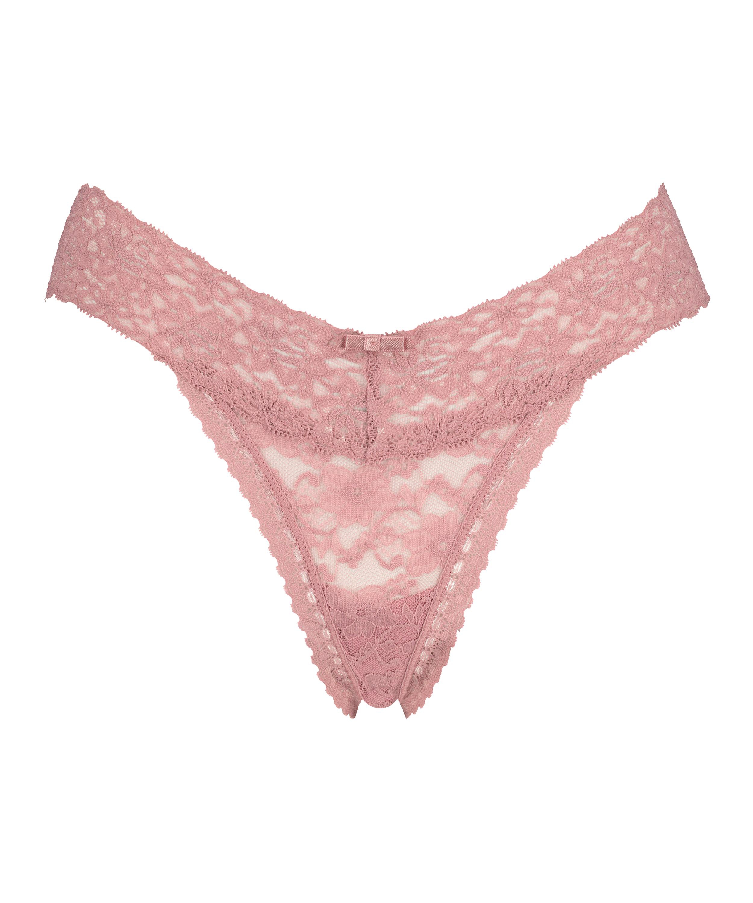 Extra låg stringtrosa V-shape, Lila, main