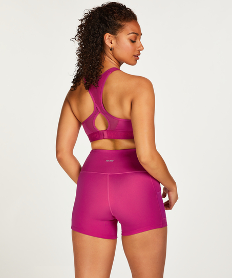 HKMX Shorts med hög midja Oh My Squat, Rosa