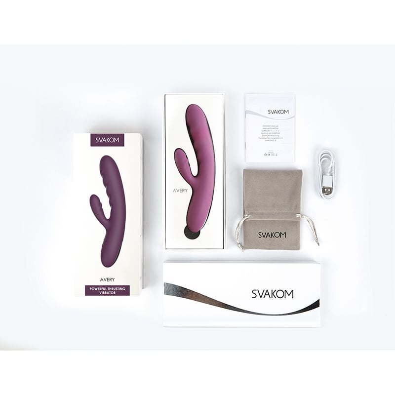 Svakom - Avery Powerful Thrusting Vibrator, Lila, main