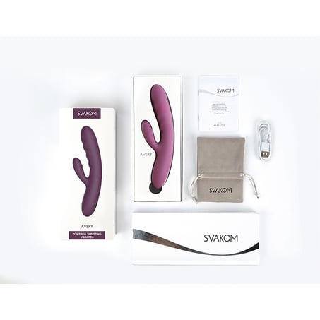 Svakom - Avery Powerful Thrusting Vibrator, Lila