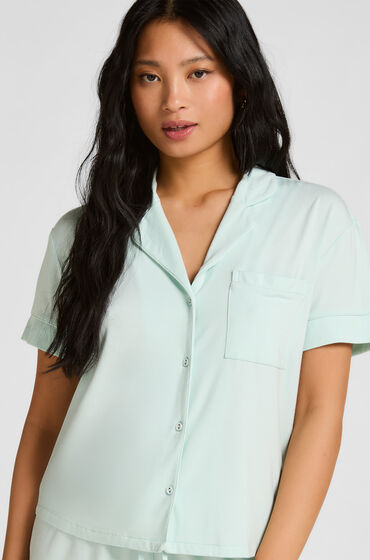 Hunkemöller Kortärmad jerseyjacka Essential Blå