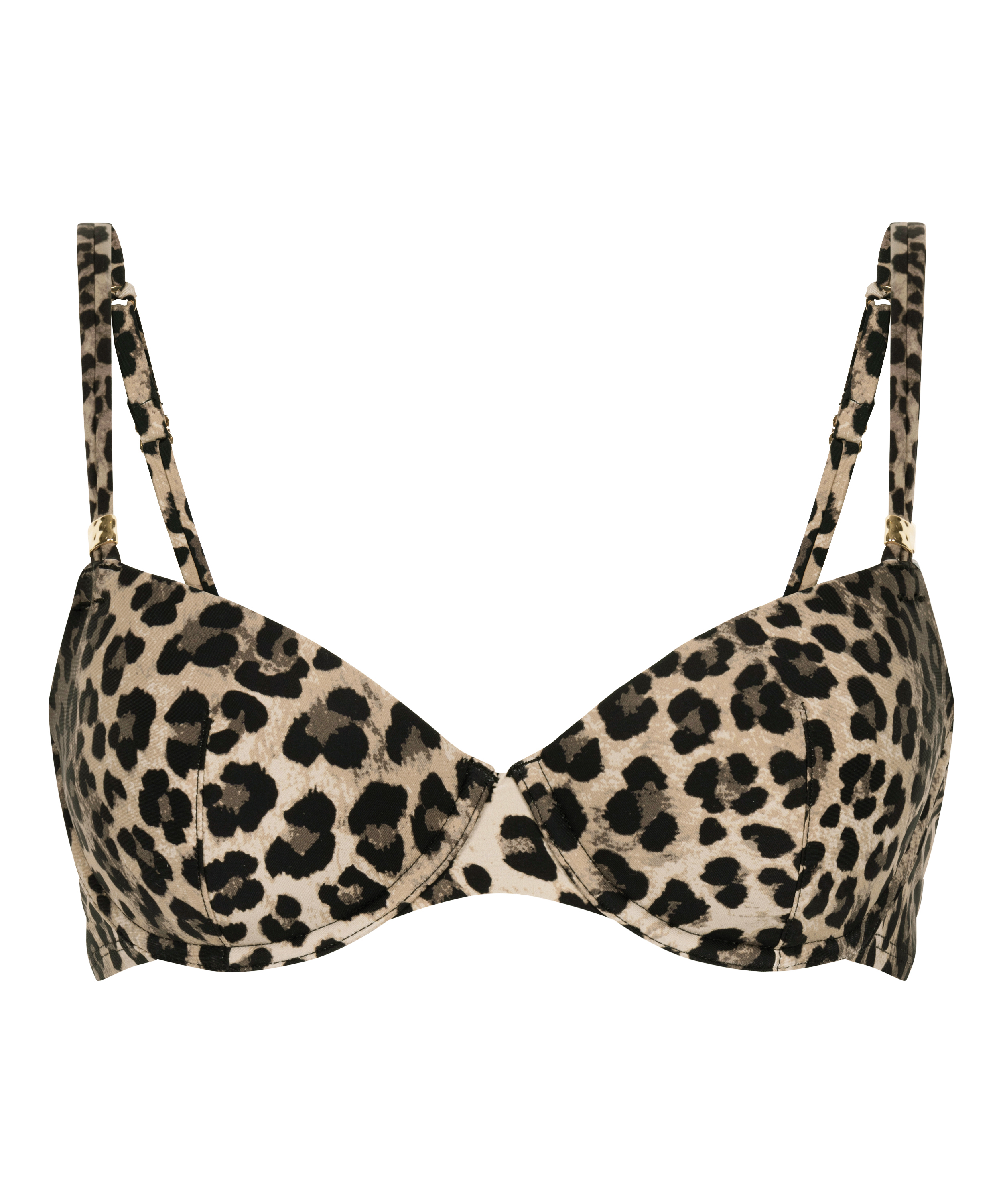 Formpressad bikiniöverdel med bygel Animalia, Brun, main