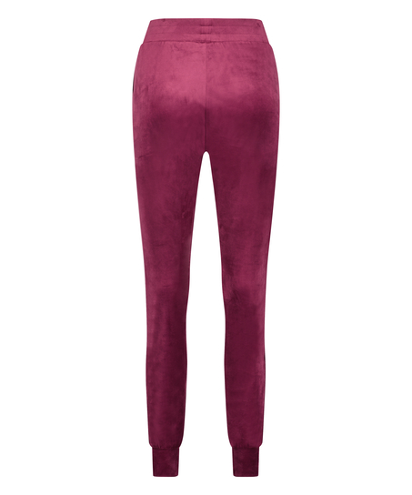 Joggingbyxor i velour, Lila