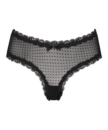 Brazilian-trosa V-shape mesh, Svart