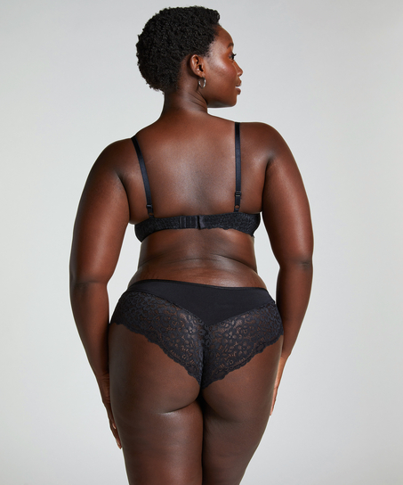 Icke formpressad bygel-bh Marine, Svart