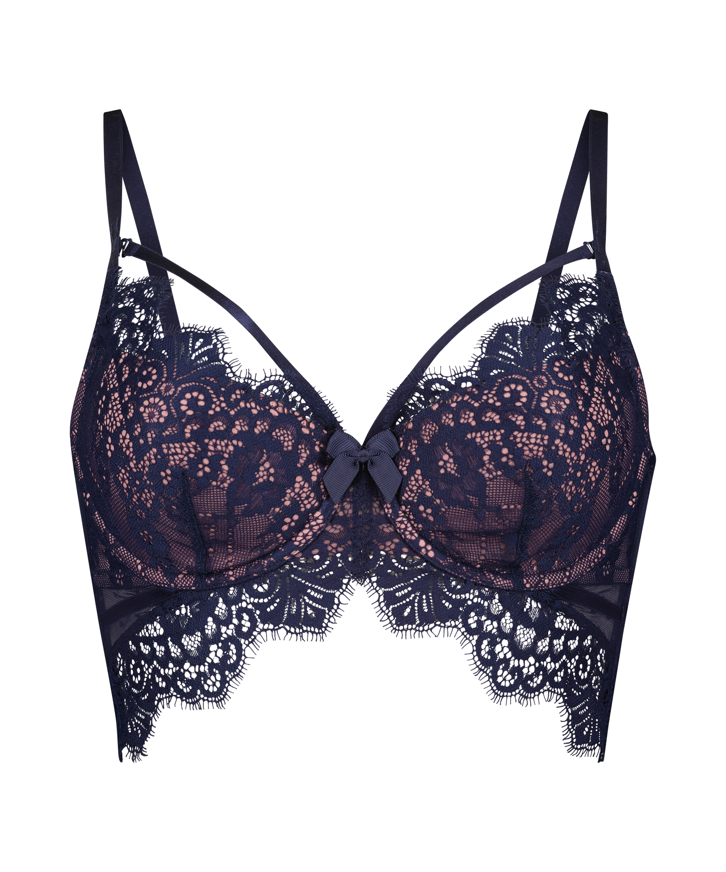 Formpressad longline-bh med bygel Marilee, Bl&aring;, main