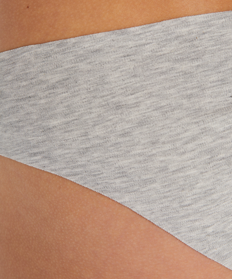 Osynlig brazilian-trosa i bomull, Grå