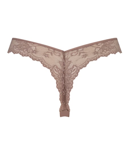 Stringtrosa Invisible Lace Back, Brun