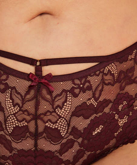 Jolie Curvy boxerstringtrosa, röd