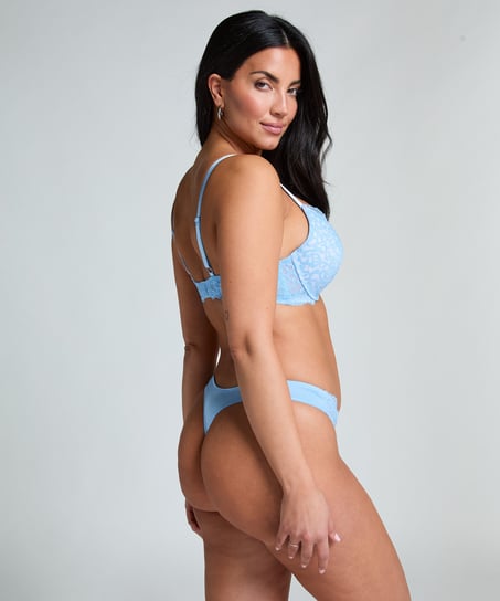 Formpressad push-up-bh med bygel Marine, Bl&aring;