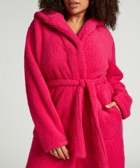 Morgonrock Fleece, Rosa