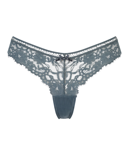 Gianni extra l&aring;gt skuren stringtrosa, bl&aring;