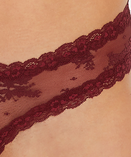 Brazilian-trosa V-shape mesh, Röd