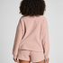 Sportiga fleece-shorts, Rosa