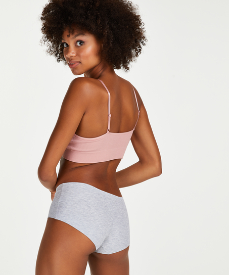 Osynlig boxertrosa i bomull, Grå