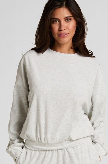 Hunkemöller Velourtopp Grå