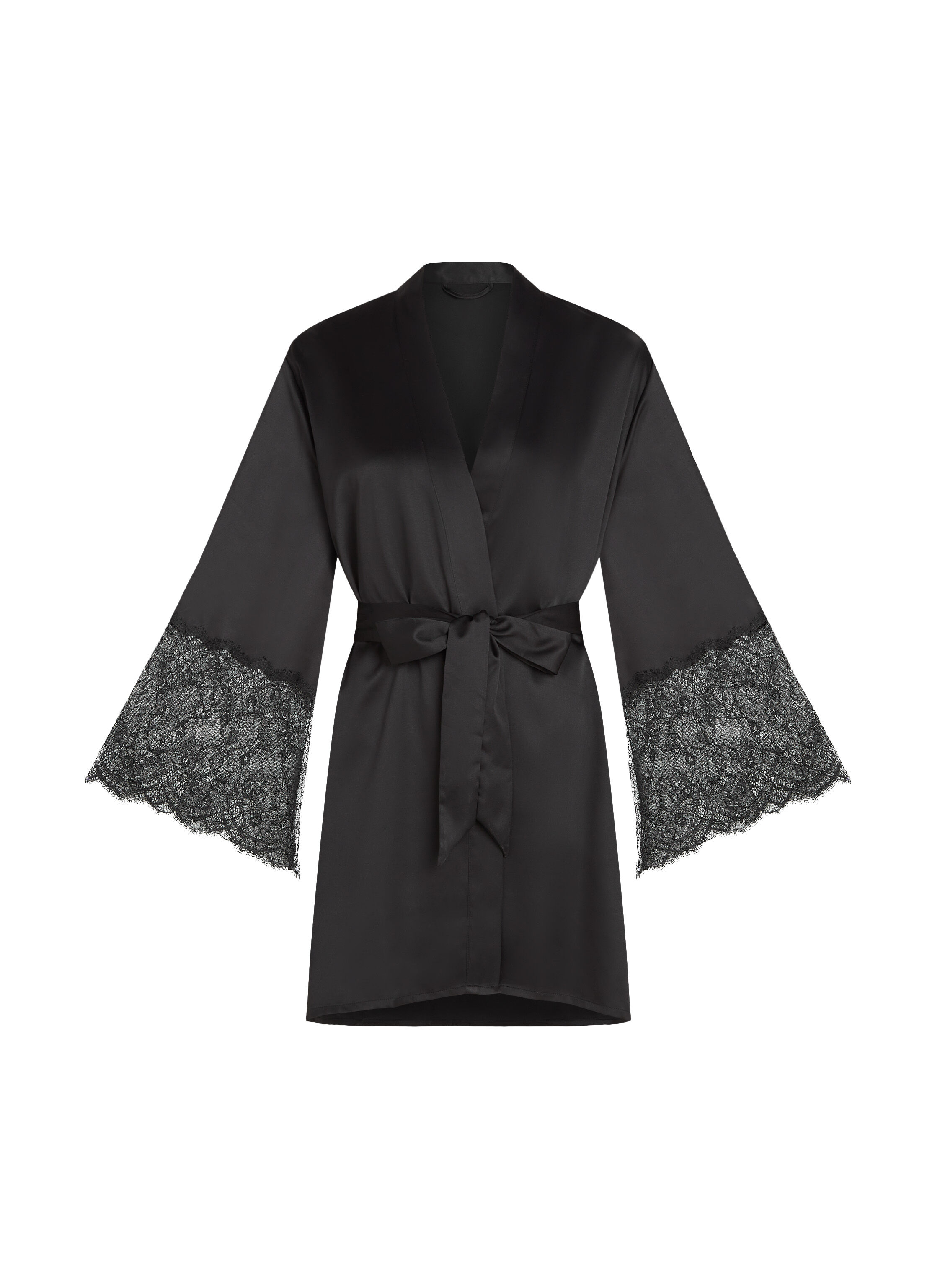 Kimono Satin, Svart