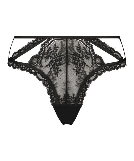 Cia stringtrosa Curvy, Svart