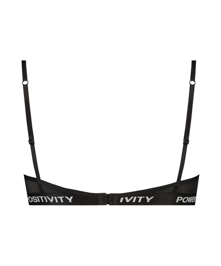 Icke formpressad bygel-bh Honey, Svart