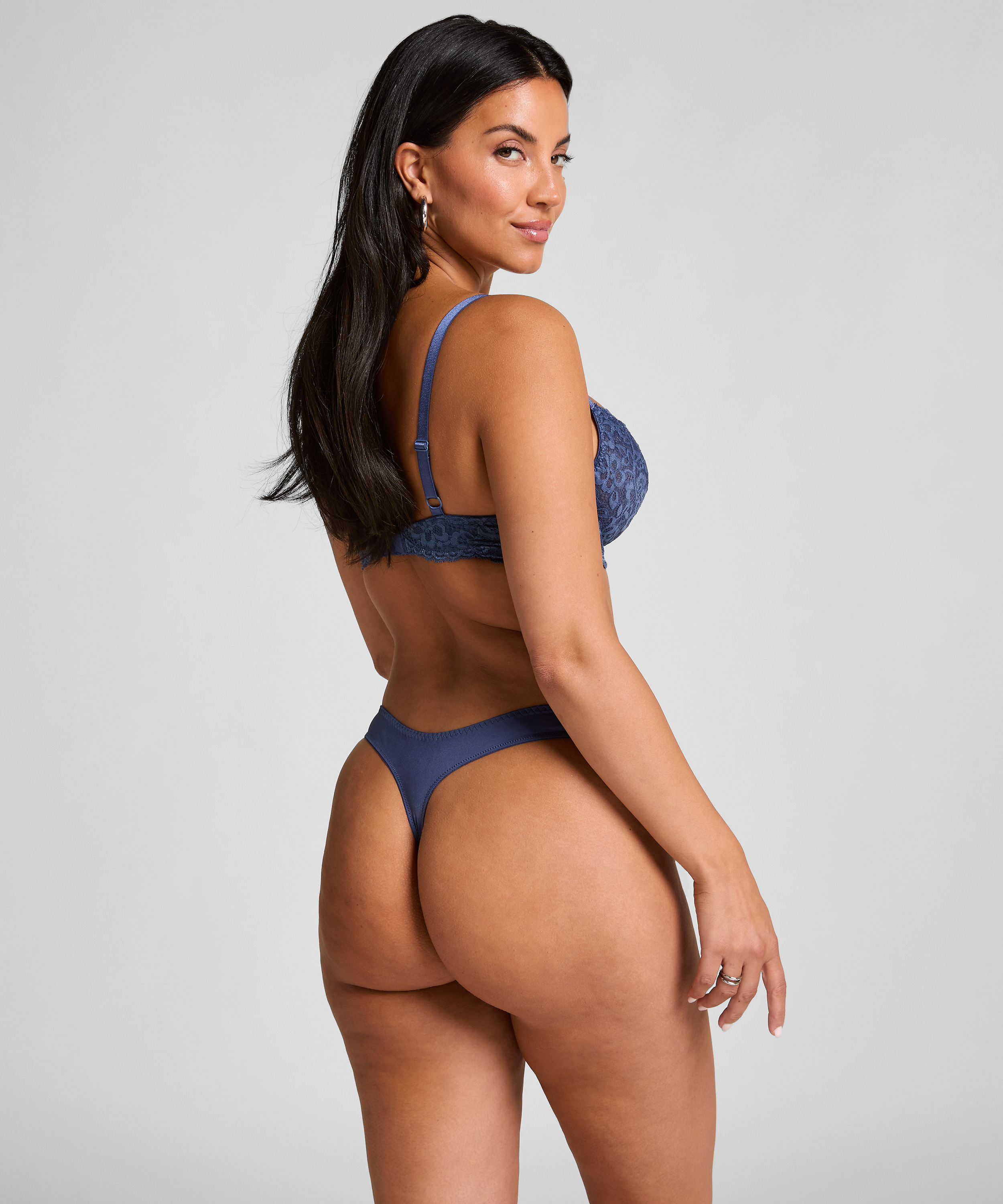 Icke formpressad bygel-bh Marine, Blå, main