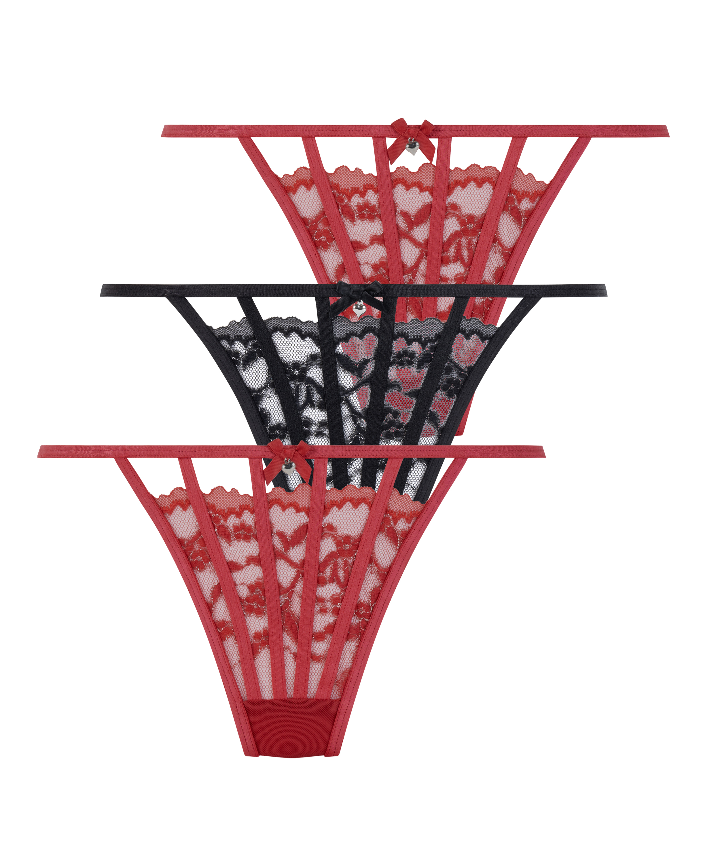 3-pack stringtrosor, R&ouml;d, main