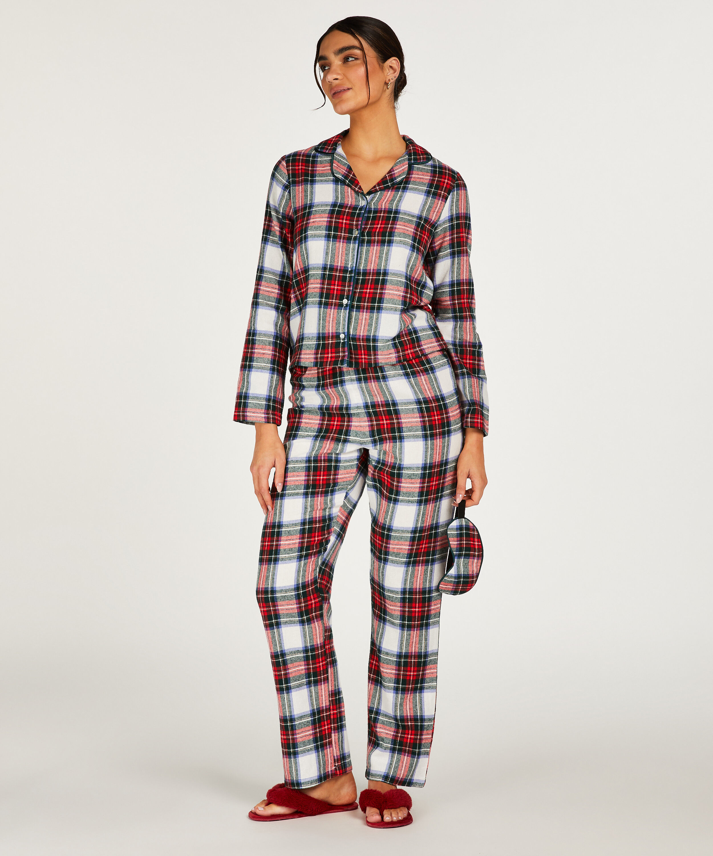 Pyjamasset i rutig twill