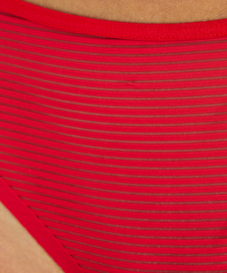 Stringtrosa Invisible Stripe Mesh, röd