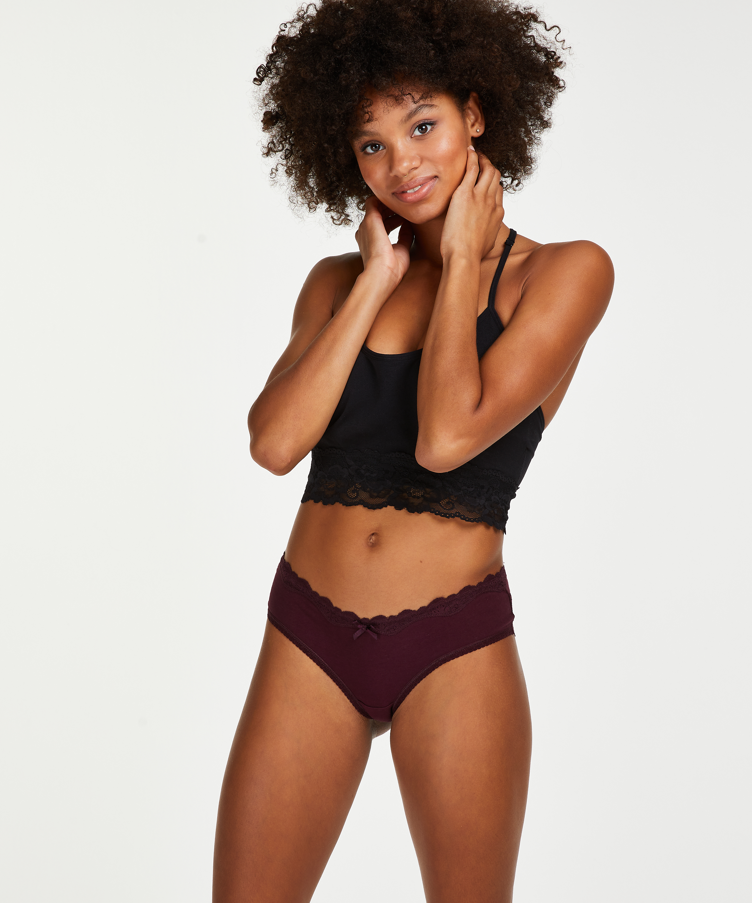 Brazilian-trosa i bomull, Röd, main