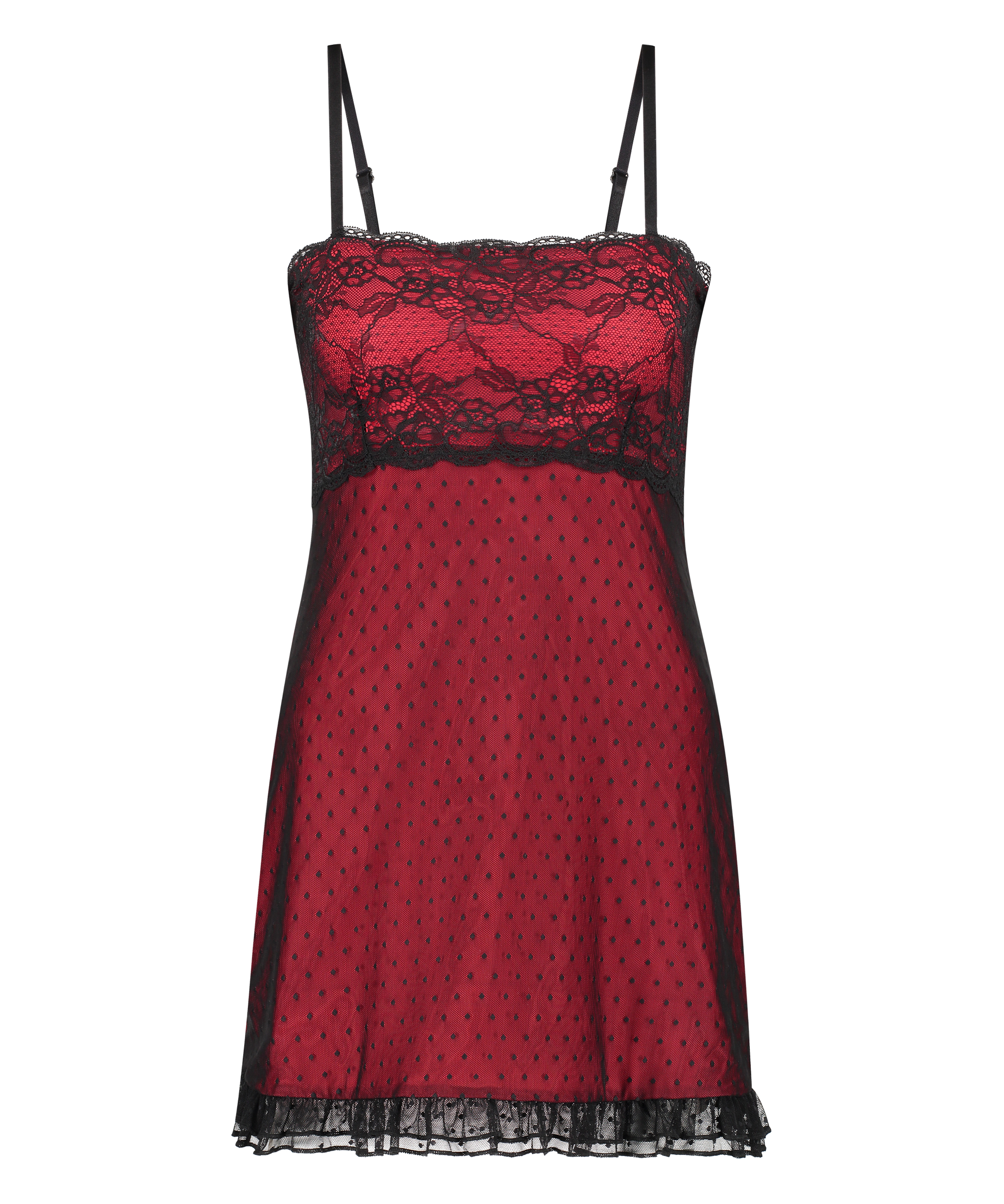 Bandeau underklänning, Röd, main