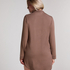 Långärmad skjortklänning i jersey Essential, Brun