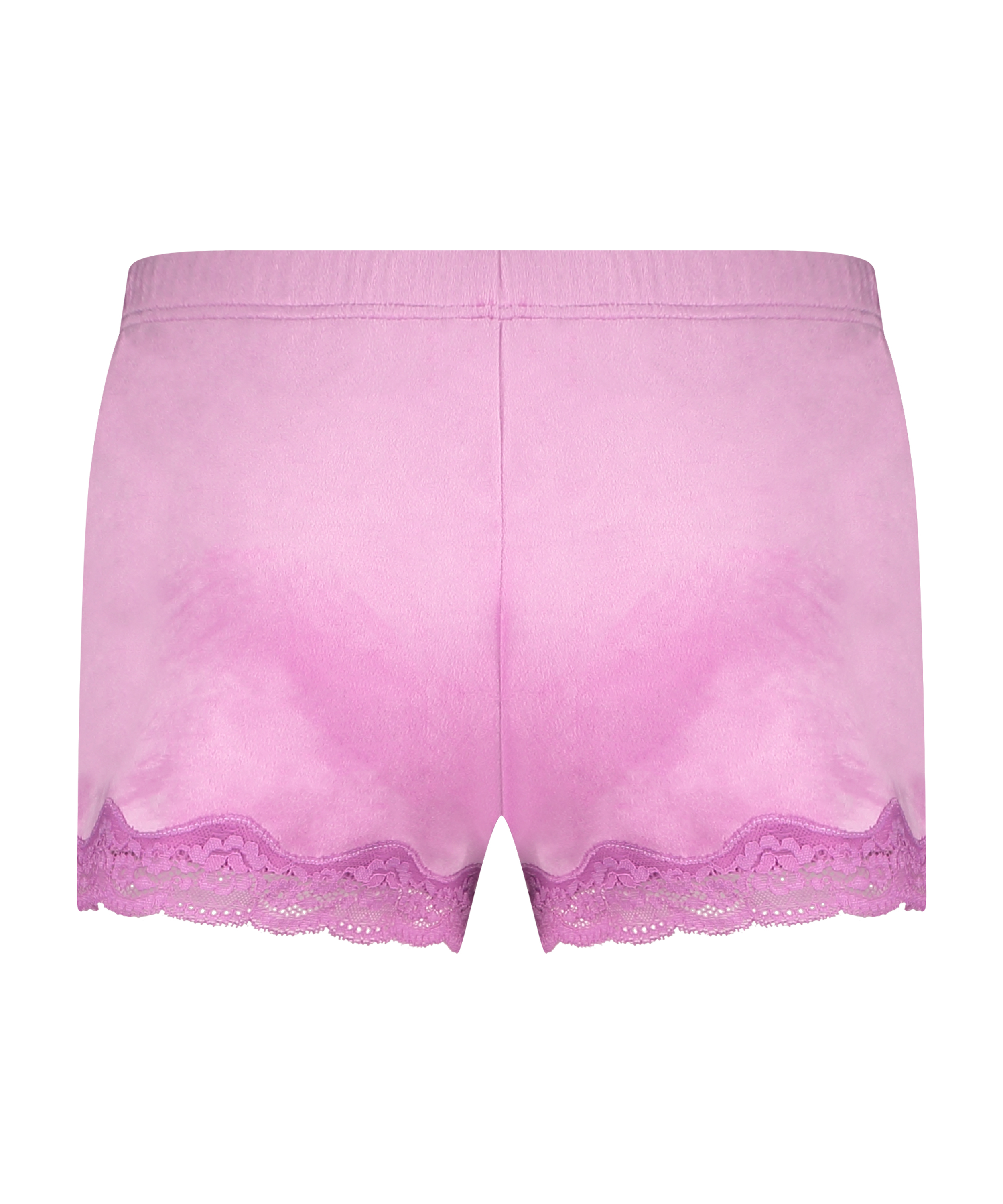 Shorts i sammet och spets, Rosa, main