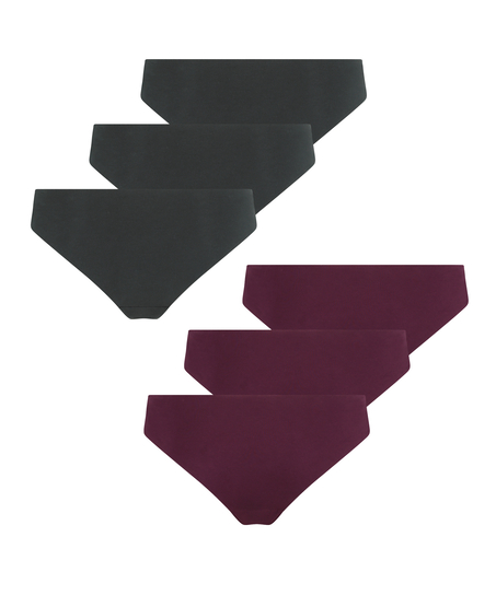 6-pack  osynlig brazilian-trosa, blå