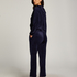 Pyjamasbyxor i velour, Bl&aring;
