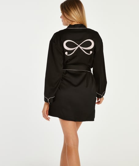 Kimono Satin, Svart